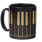 MUG LARGE KEYBOARD BLACK AND GOLD