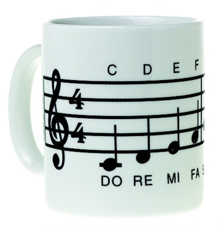 MUG MUSIC DESIGN SCALE WHITE