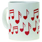 MUG MUSIC DESIGN HEART NOTES