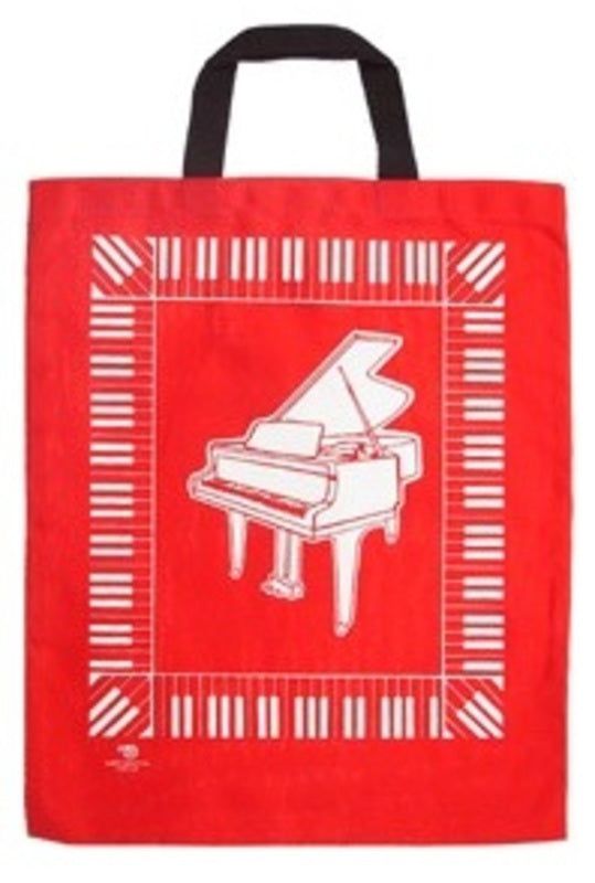 TOTEBAG GRAND PIANO/KEYBOARD WHITE