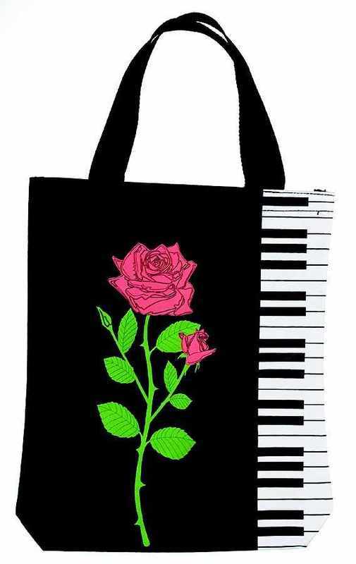 TOTEBAG KEYBOARD WITH ROSE