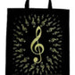 EXTRA LARGE TOTEBAG BURSTING G CLEFS BLACK