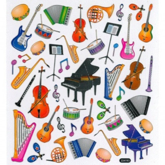 Music Sticker Sheet - Instruments