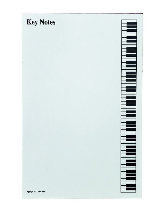 Key Notes Writing Pad – Music2u.com.au