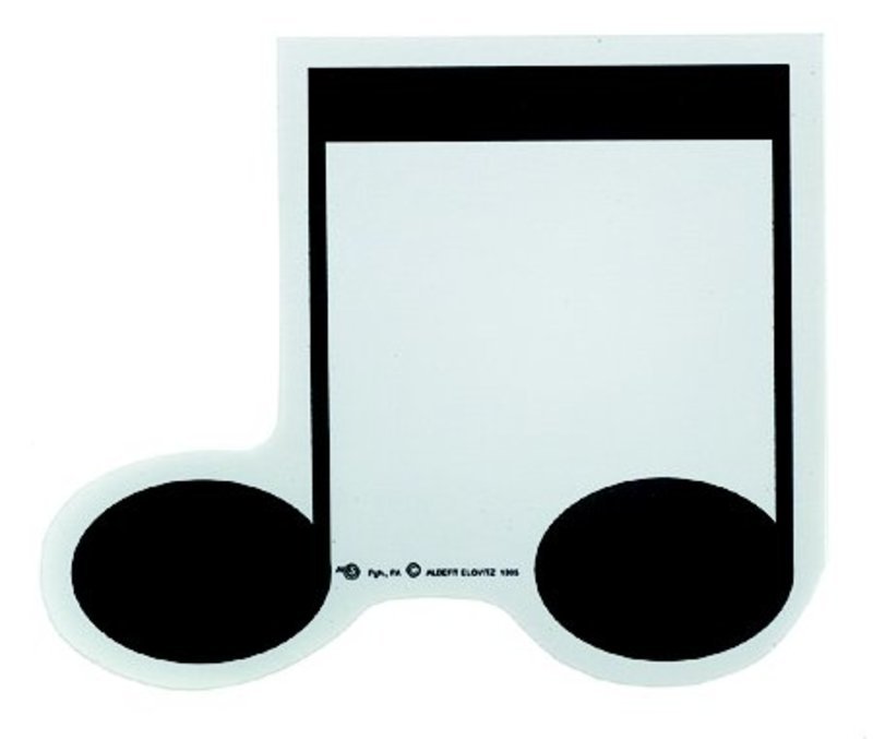 STICKY PAD 8TH NOTE SHAPE