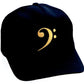 HAT BASS CLEF BLACK W/GOLD