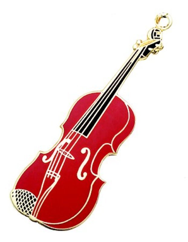 KEYCHAIN VIOLIN BURGUNDY