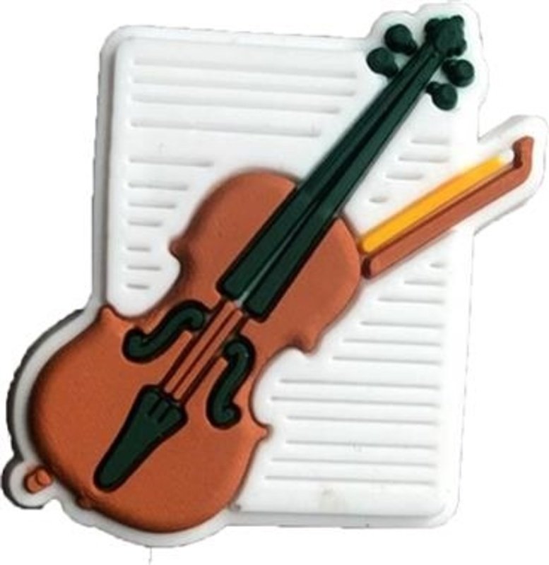 Violin Croc Shoe Charm