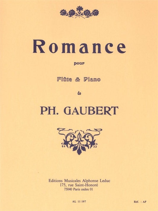 Gaubert - Romance For Flute/Piano
