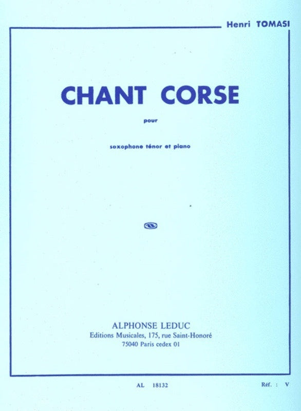 Chant Corse Tenor Sax/Piano