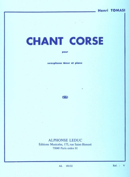 Chant Corse Tenor Sax/Piano