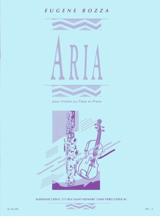 Bozza - Aria For Flute Or Violin/Piano
