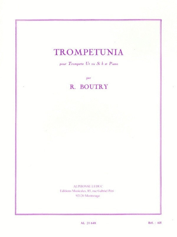 Boutry - Trumpetunia Trumpet/Piano