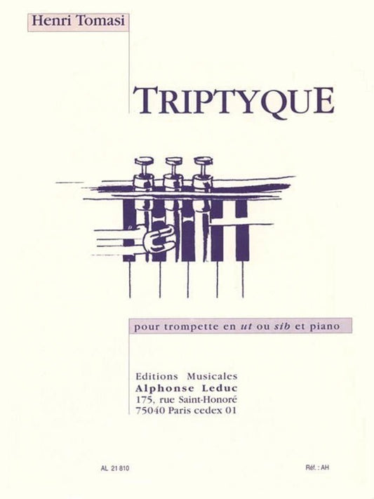 Tomasi - Triptyque For Trumpet/Piano