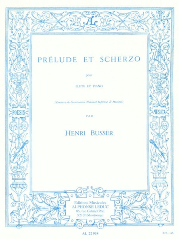Busser - Prelude And Scherzo Op 35 Flute/Piano