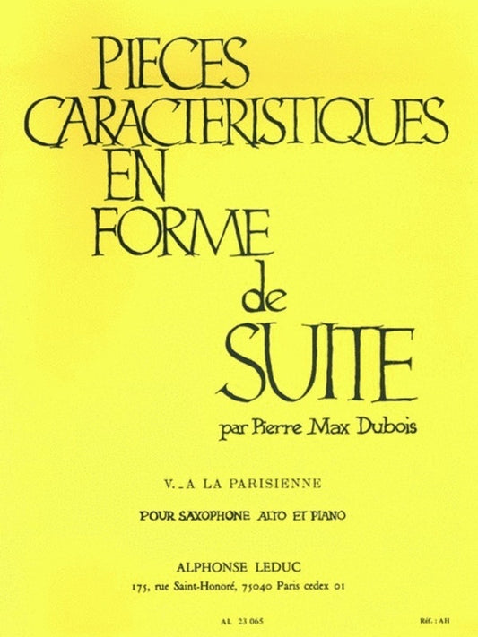 Dubois - Pieces Characteristiques Op 77 No 5 Alto Sax/Piano