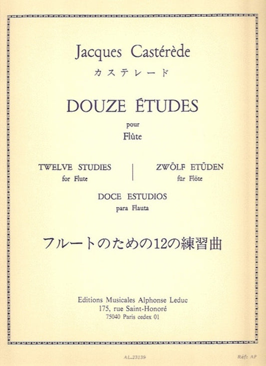 Casterede - 12 Etudes For Flute