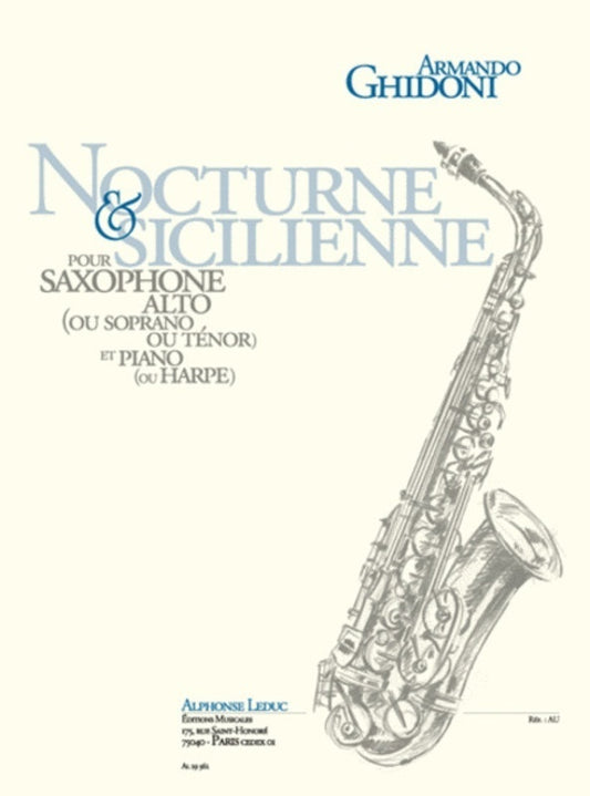 Ghidoni - Nocturne And Sicilienne Alto Or Tenor Sax/Piano