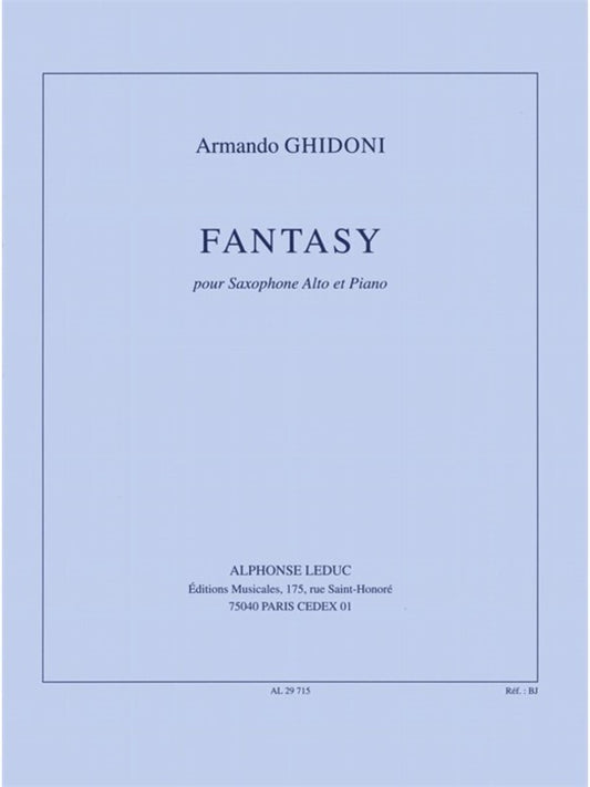 Ghidoni - Fantasy For Alto Sax/Piano
