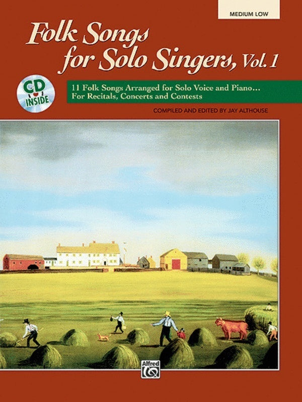 Folk Songs For Solo Singers Bk 1 Med Low Bk/Cd