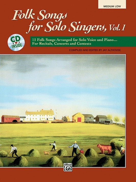 Folk Songs For Solo Singers Bk 1 Med Low Bk/Cd