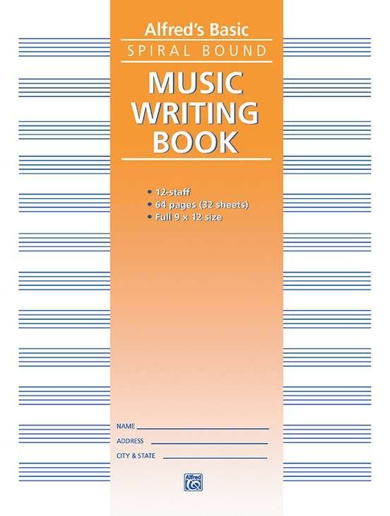 Music Writing Book 12 Stave 64 Pages - Alfred Music
