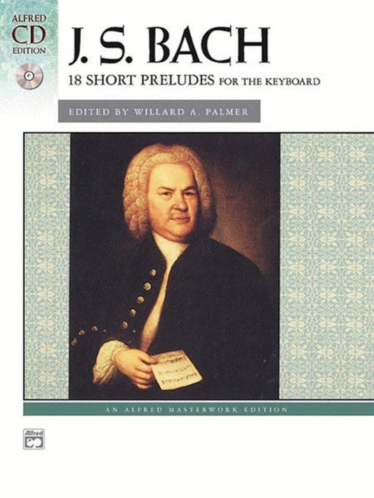 Bach - 18 Short Preludes Bk/Cd