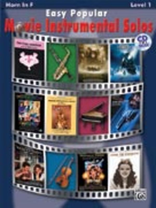 Easy Popular Movie Instr Solos Horn Bk/Ola