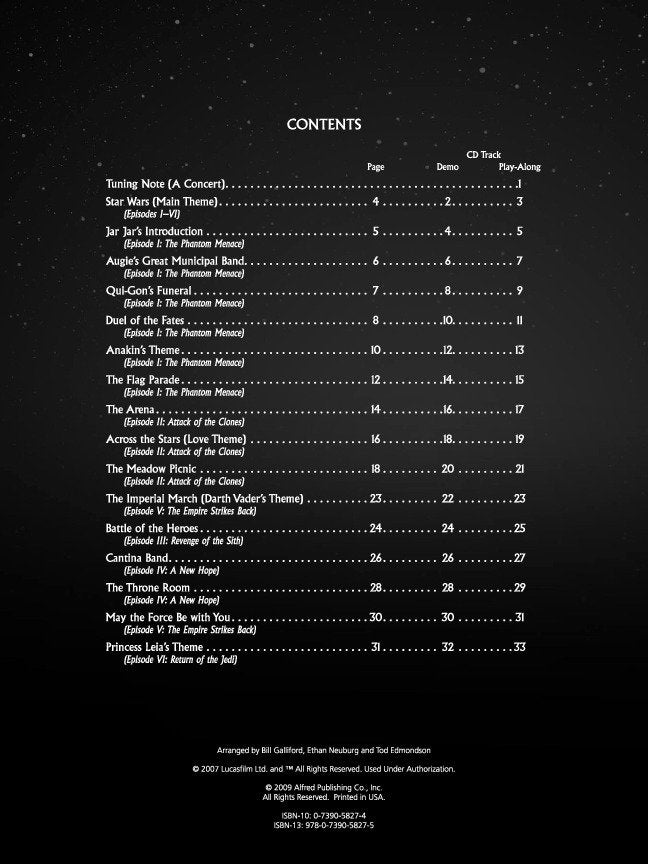 Star Wars Episodes 1-6 Violin Bk/Ola - Alfred Music - Image 3