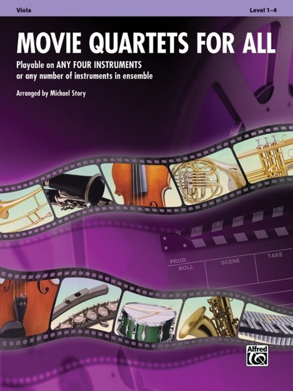 Movie Quartets For All Viola