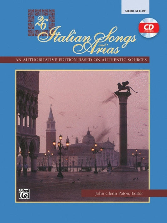 26 Italian Songs And Arias Medium/Low Voice Bk/Cd