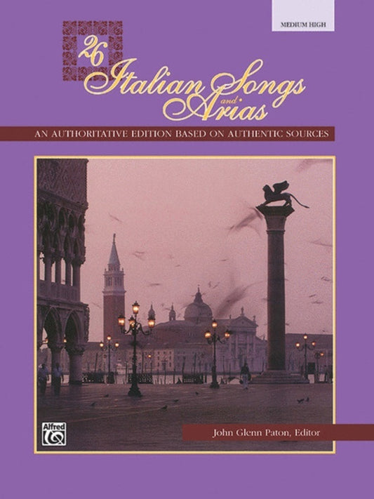 26 Italian Songs And Arias Medium/High Voice