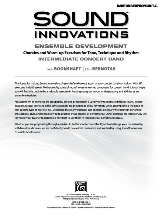 Sound Innovations Cb Ens Development Baritone Tc