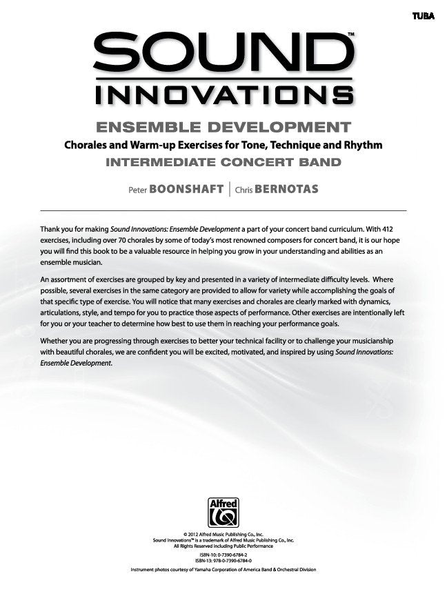 Sound Innovations Cb Ens Development Tuba - Alfred Music - Image 2