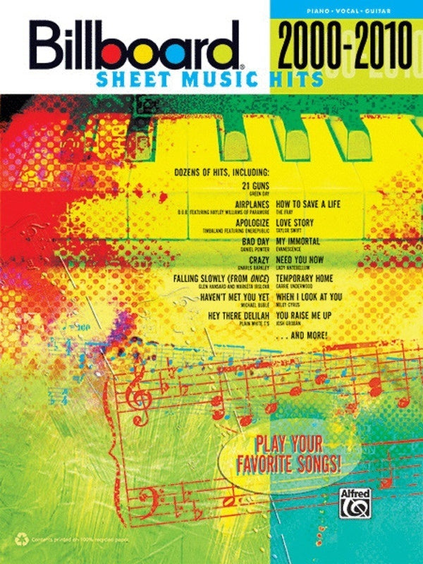 Billboard Sheet Music Hits 2000 - 2010 Pvg
