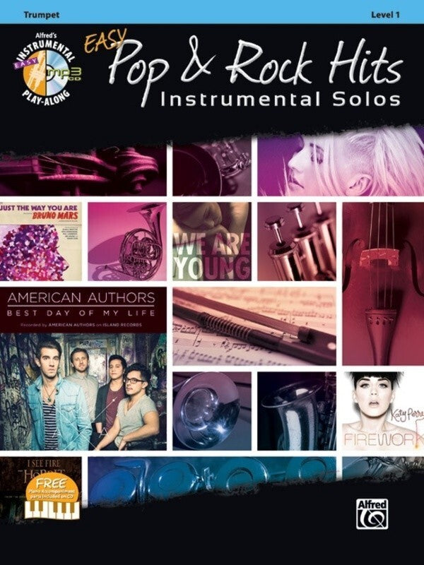 Easy Pop & Rock Hits Instrumental Solos Trumpet Bk/Cd