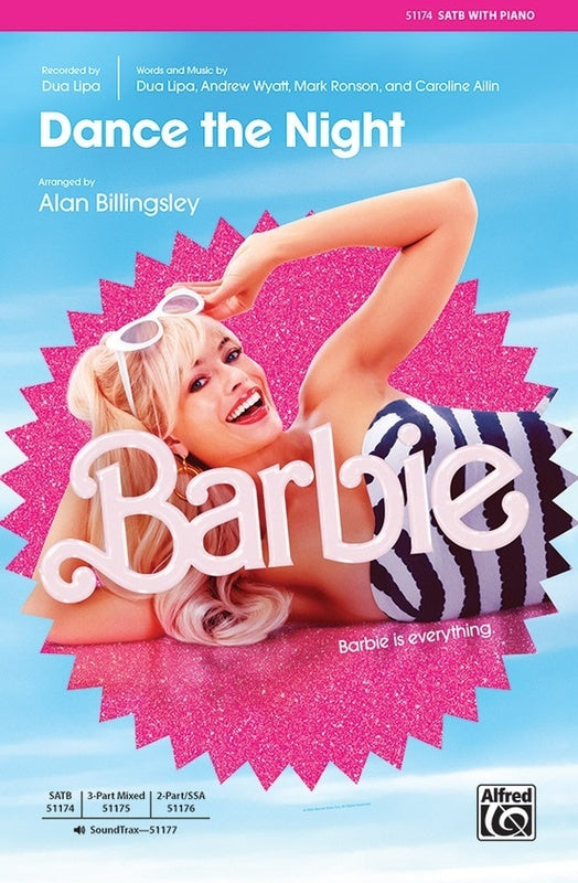 Dance The Night From Barbie Satb/Piano