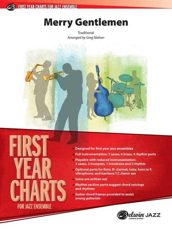 Merry Gentlemen For Jazz Ensemble Je1.5 Sc/Pts - Alfred Music