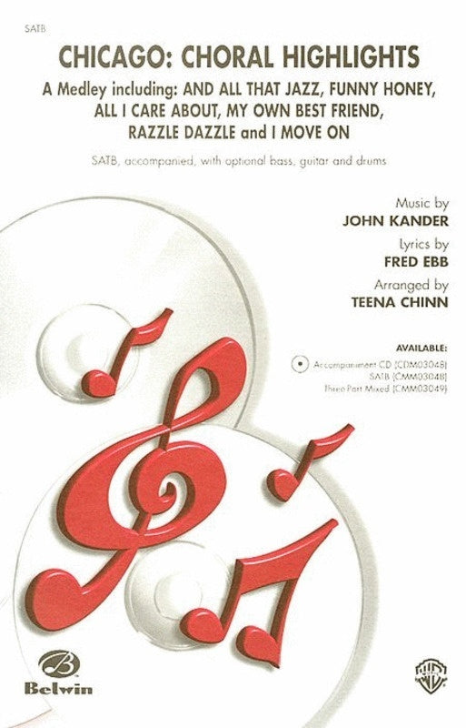 Chicago Choral Highlights (A Medley) Satb/Piano