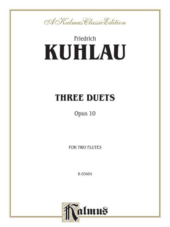 Kuhlau - 3 Duets Op 10 For 2 Flutes
