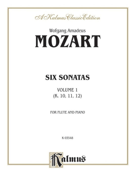 Mozart - 6 Sonatas Vol 1 K 10 To 12 Flute/Piano