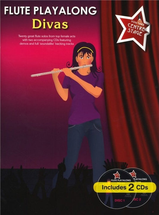 Flute Playalong Divas Bk/2Cds
