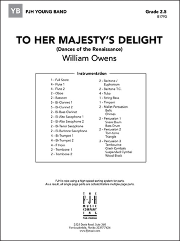 To Her Majestys Delight Cb2.5 Sc/Pts