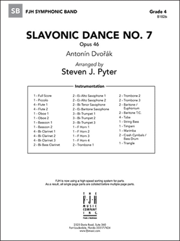Slavonic Dance No 7 Op 46 Cb4 Sc/Pts