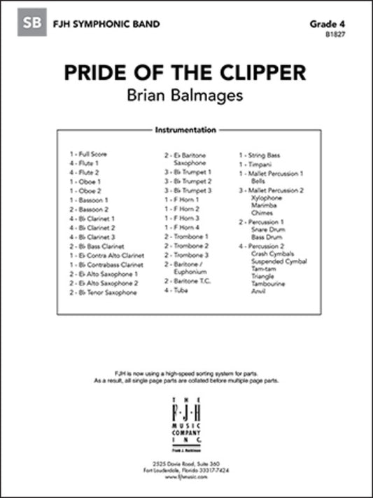 Pride Of The Clipper Cb4 Sc/Pts