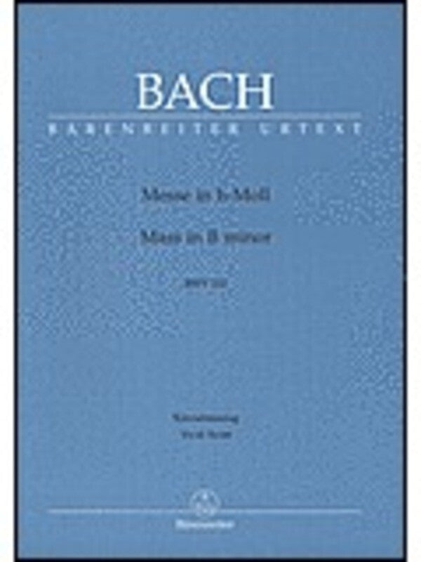 Bach - Mass B Min Bwv 232 Vocal Score