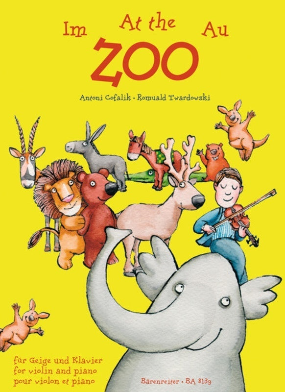 At The Zoo 15 Easy Pieces For Beginners Vln Pno