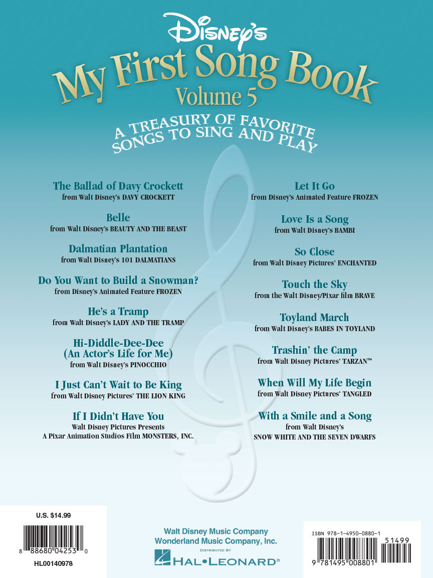 Disneys My First Songbook - Volume 5 Easy Piano & Keyboard