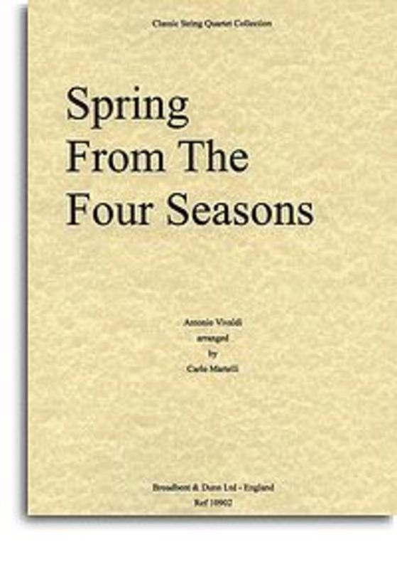 Four Seasons Spring String Quartet Parts