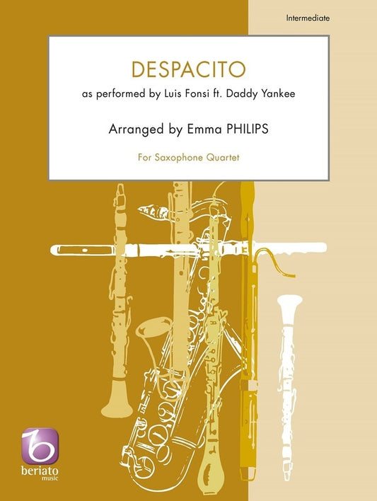 Despacito For Aatb Sax Quartet Sc/Pts